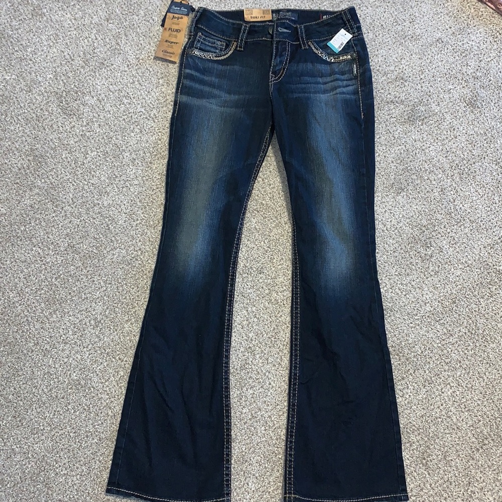 Silver jeans. Brand new with tags